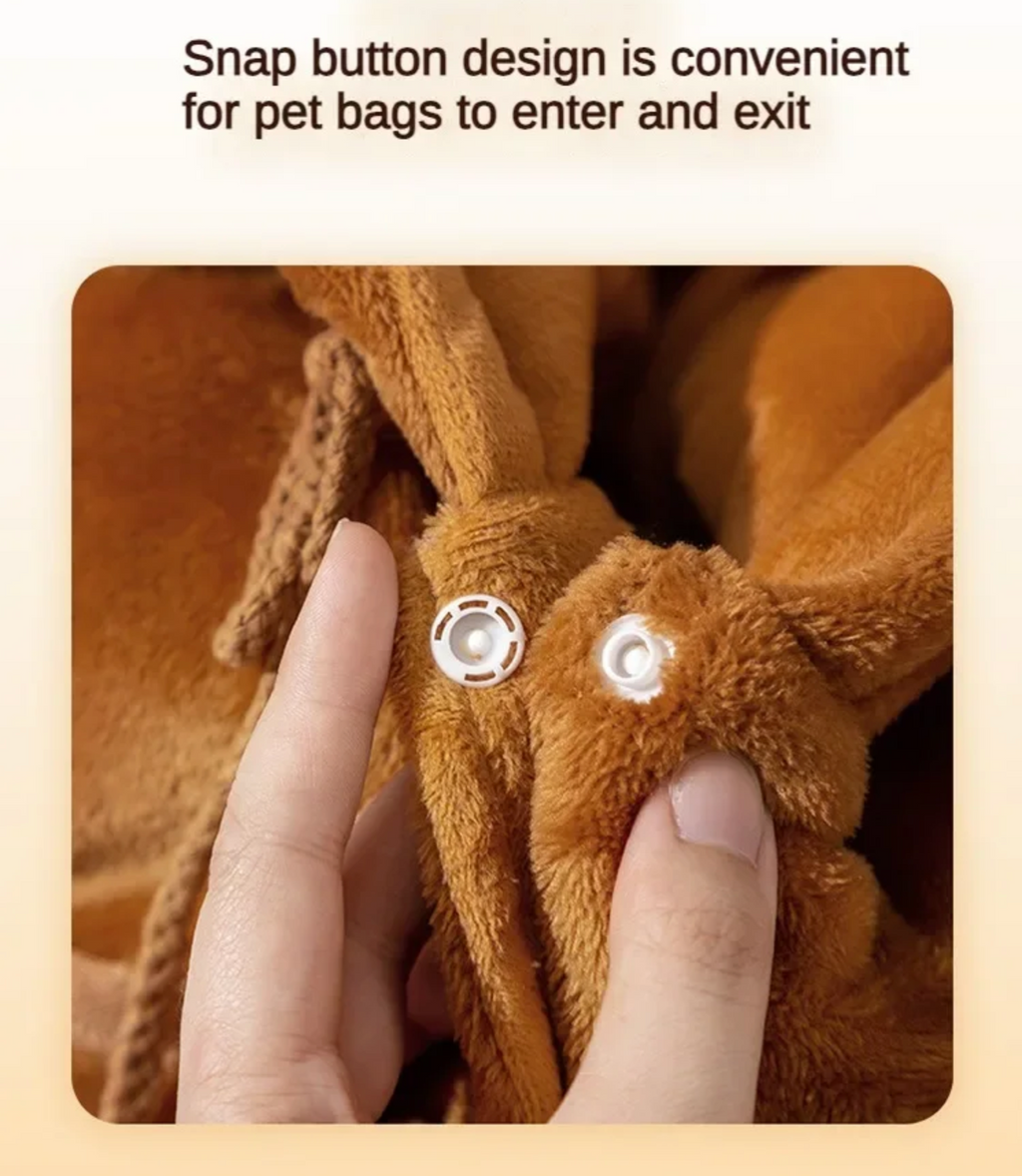 Pet Travel Bag Kit for Cat Dog Carrier Shoulder Bag (Teddy Bear Shape Crossbody Bag, Small)