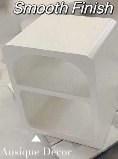 Boho Modern Side Tables with Open Storage Night Stands