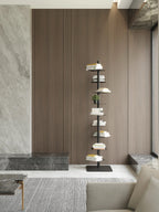 Modern Metal Vertical Shelf – Plant Stand, Bookshelf, Display Shelf Minimalist Metal Tree Book Tower