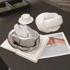 Ceramic Bubble Twisted Knot Tissue Box Holder