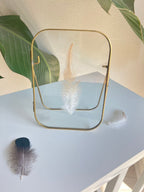 Arched Round Corner Gold Floating Picture Frames