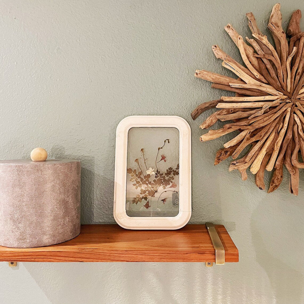 Nature Inspired Floral Wooden Wall Frame 8 X 12