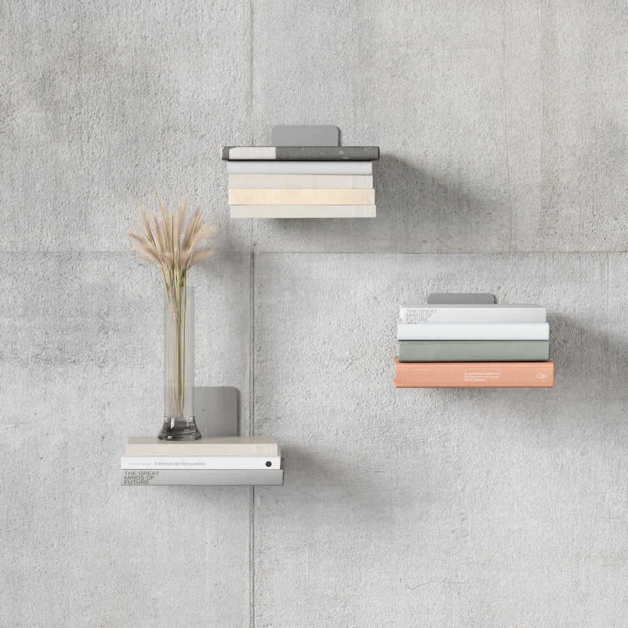 Minimalist Floating Bookshelf – Invisible Wall-Mounted Storage for Books & Decor Set of 3
