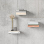 Minimalist Floating Bookshelf – Invisible Wall-Mounted Storage for Books & Decor Set of 3