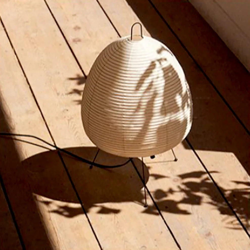 Japanese-Style Rice Paper Lantern Lamp – Handcrafted Bamboo Lighting