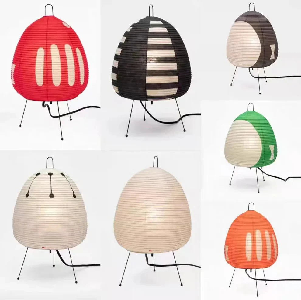 Japanese-Style Rice Paper Lantern Lamp – Handmade Decorative Lighting