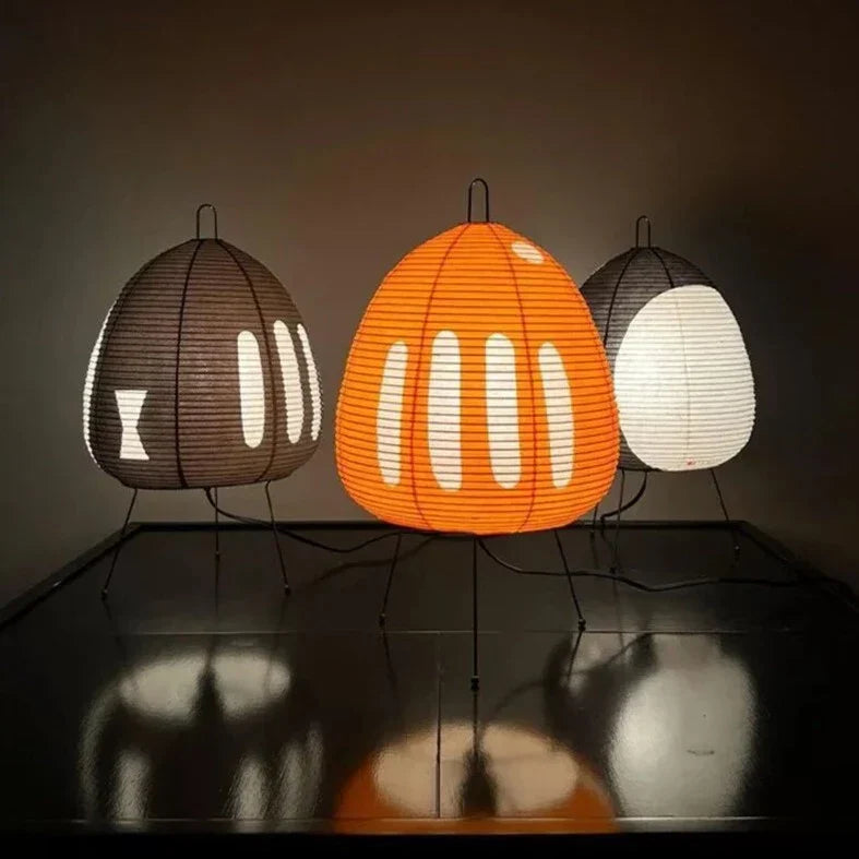 Japanese-Style Rice Paper Lantern Lamp – Handmade Decorative Lighting
