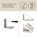 Minimalist Floating Bookshelf – Invisible Wall-Mounted Storage for Books & Decor Set of 3