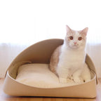Luxe Felt Cat Cave Bed – Cozy, Enclosed, and Stylish Pet Bed for Cats & Small Dogs