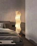 Japanese Wabi-Sabi Rice Paper Irregular Floor Lamp