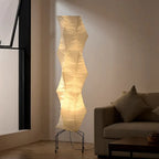 Japanese Wabi-Sabi Rice Paper Irregular Floor Lamp